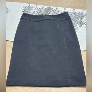 Ann Taylor petite size 0 black fully lined skirt
